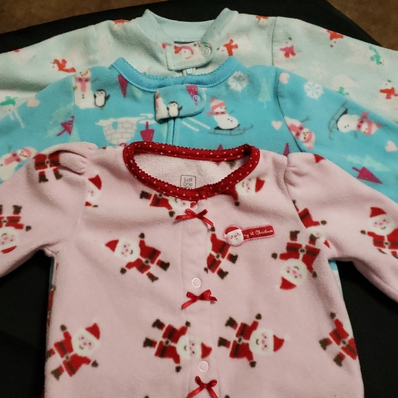 Carter's Other - 3 pairs of Fleece size 6 month pajamas